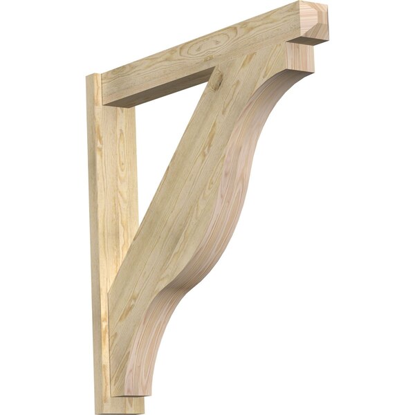 Ekena Millwork Funston Rough Sawn Craftsman Outlooker, Douglas Fir, 6"W x 42"D x 42"H OUT06X42X42FST04RDF - main